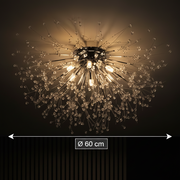 Crystal Chandelier RONDO Vivace, 8x G9, Diameter 60cm, Glossy Chrome Crystal Chandeliers Προεπιλεγμένος τίτλος Alessandro Design