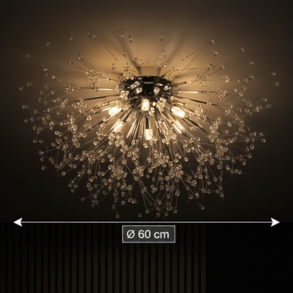 Crystal Chandelier RONDO Vivace, 8x G9, Diameter 60cm, Glossy Chrome Crystal Chandeliers Προεπιλεγμένος τίτλος Alessandro Design