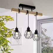 Marcellus Chandelier, 3x E27, Brown Black Industrial Chandeliers Προεπιλεγμένος τίτλος Alessandro Design