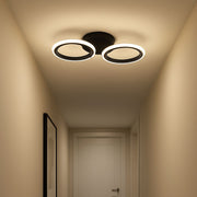 LARGE LED Πολυέλαιος 28W, 2 Κύκλοι, Κρύο/Ζεστό/Ουδέτερο φως, Μαύρο