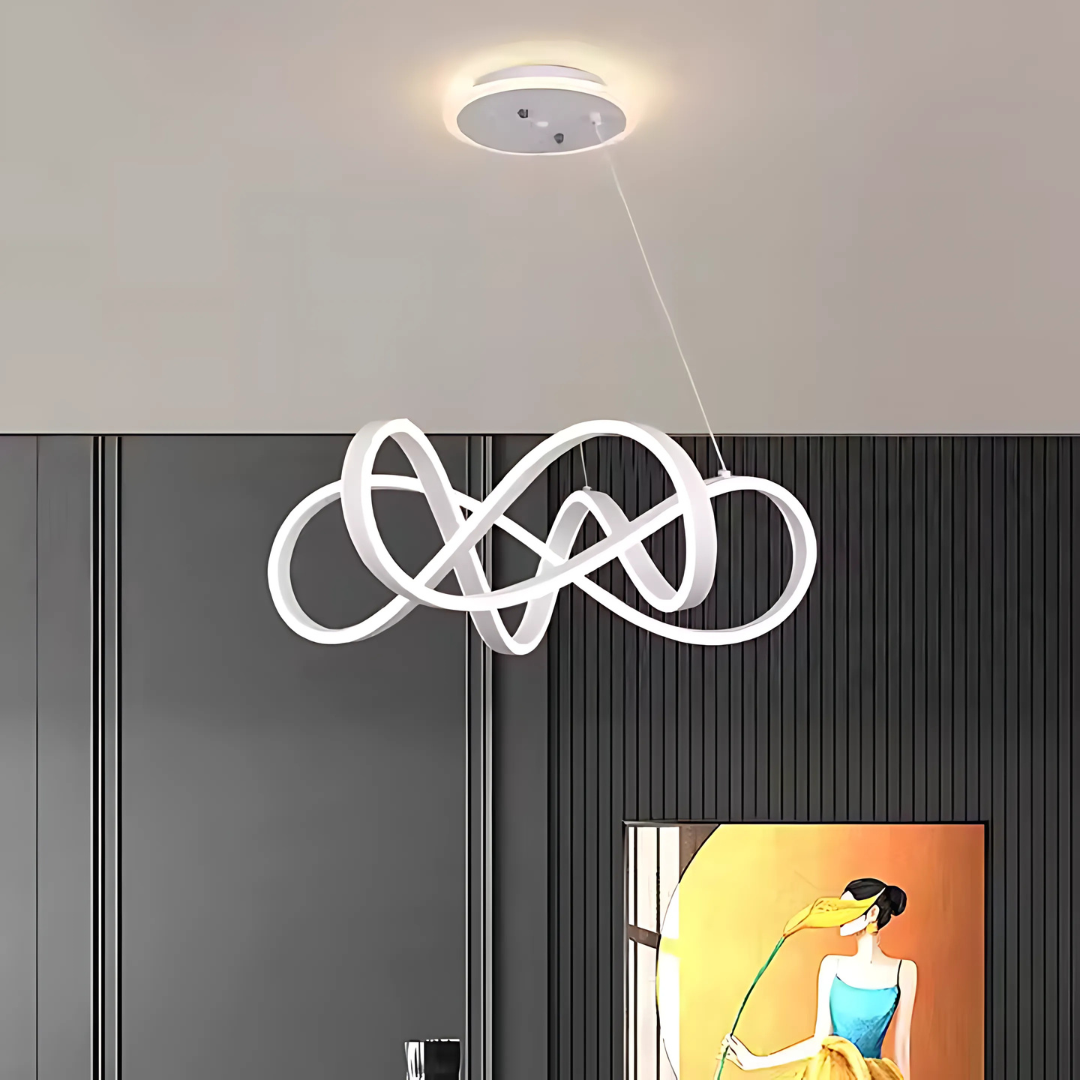 Κρεμαστός πολυέλαιος LED με τηλεχειριστήριο INFINITY HALO 69W, Κρύο/Ζεστό/Ουδέτερο φως, Ρυθμιζόμενο, Λευκό, ρυθμιζόμενο ύψος Πολυέλαιοι LED με τηλεχειριστήριο Προεπιλεγμένος τίτλος Alessandro Design