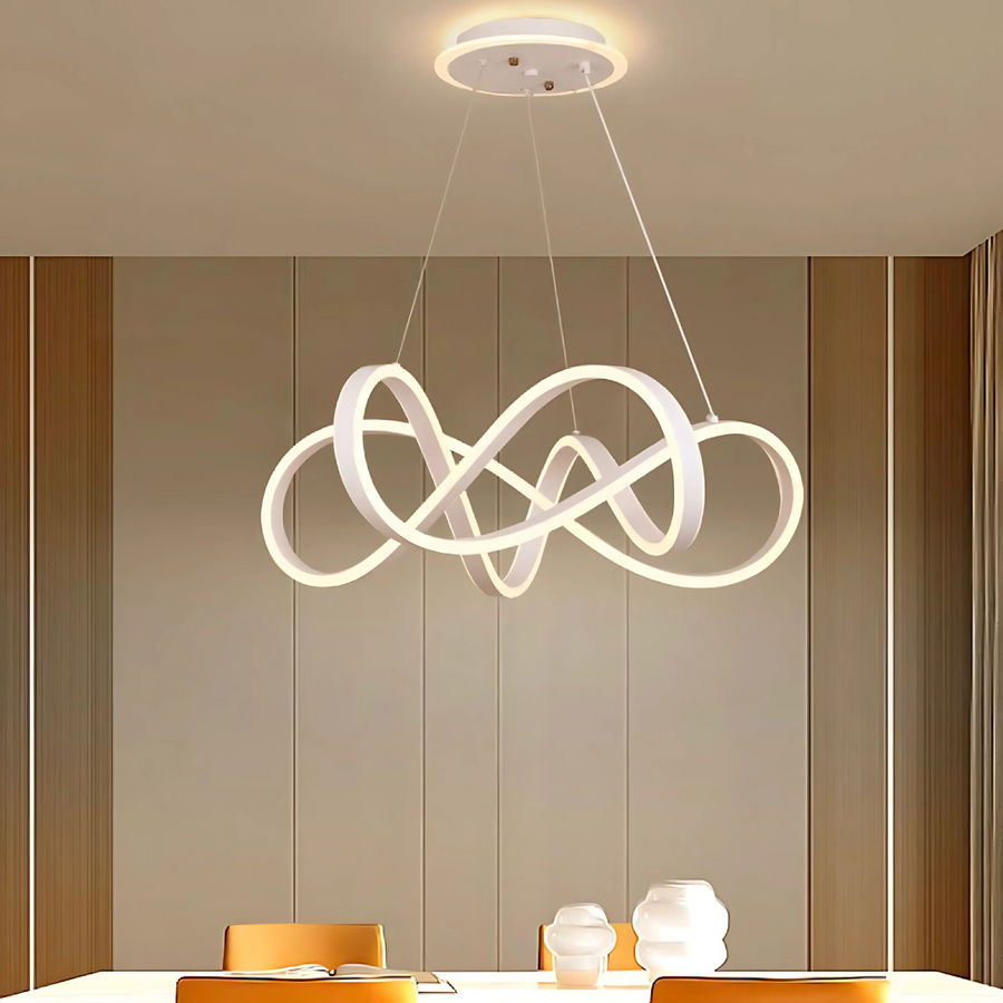 Κρεμαστός πολυέλαιος LED με τηλεχειριστήριο INFINITY HALO 69W, Κρύο/Ζεστό/Ουδέτερο φως, Ρυθμιζόμενο, Λευκό, ρυθμιζόμενο ύψος Πολυέλαιοι LED με τηλεχειριστήριο Προεπιλεγμένος τίτλος Alessandro Design