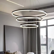 Κρεμαστός πολυέλαιος LED PAGANO 95W, Κρύο/Ζεστό/Ουδέτερο φως, Μαύρο, Ρυθμιζόμενο ύψος Μοντέρνοι Πολυέλαιοι Προεπιλεγμένος τίτλος Alessandro Design