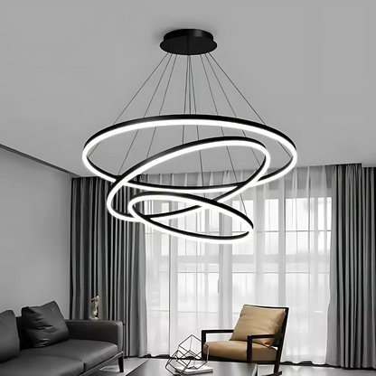Κρεμαστός πολυέλαιος LED PAGANO 95W, Κρύο/Ζεστό/Ουδέτερο φως, Μαύρο, Ρυθμιζόμενο ύψος Μοντέρνοι Πολυέλαιοι Προεπιλεγμένος τίτλος Alessandro Design