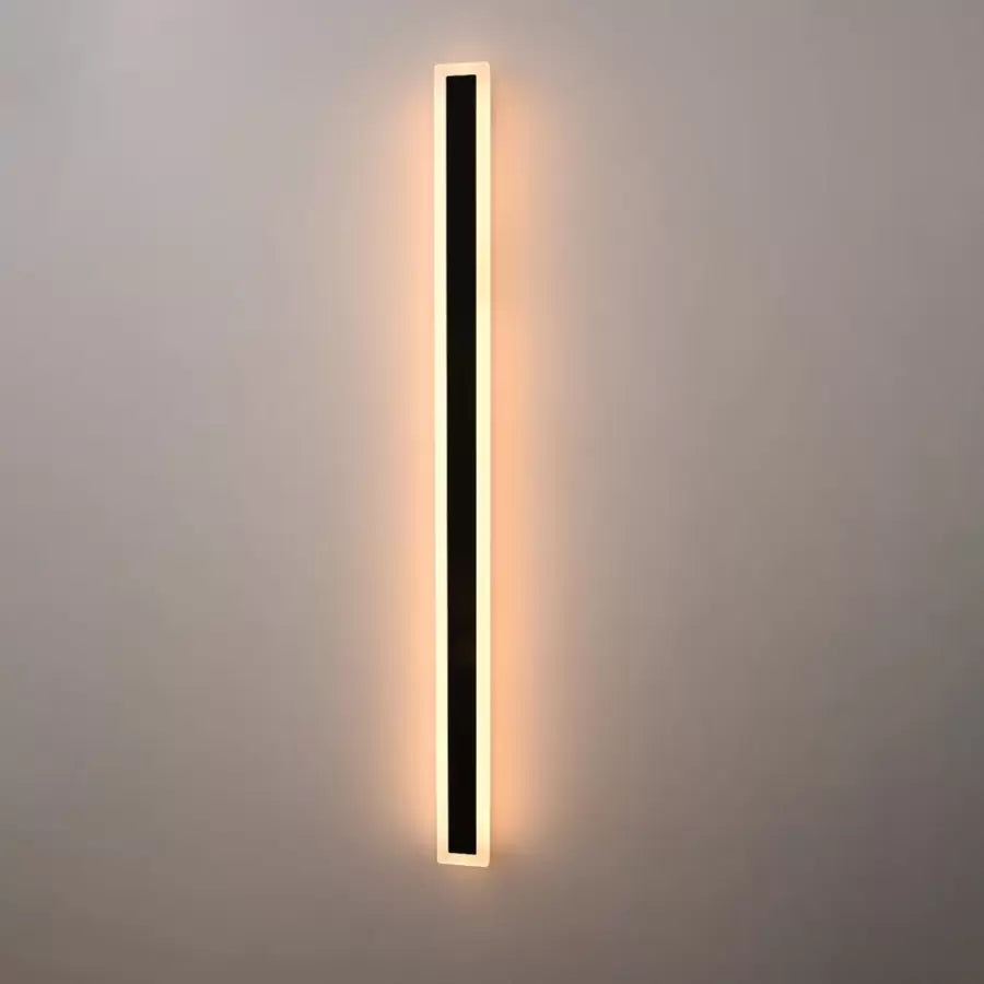 Mack Outdoor LED Wall Light, Μήκος 120cm, 16W, IP65, Metal, Linear, Black Outdoor Wall Lights Προεπιλεγμένος τίτλος Alessandro Design