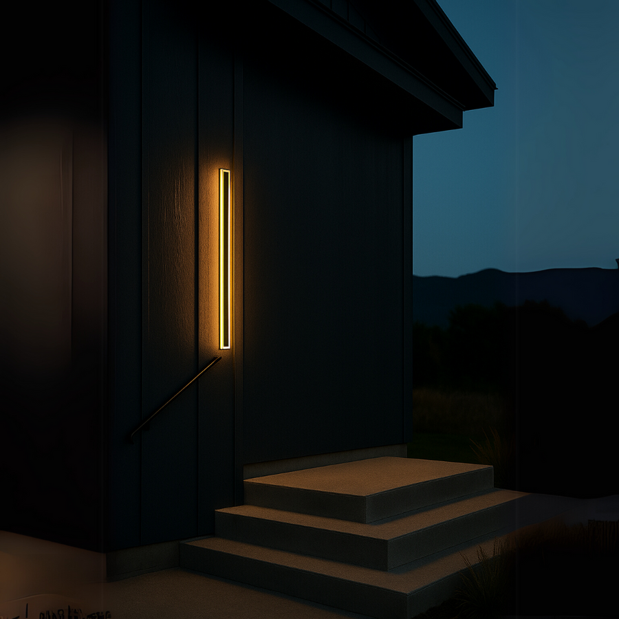 Mack Outdoor LED Wall Light, Μήκος 90cm, 10W, IP65, Metal, Linear, Black Outdoor Wall Lights Προεπιλεγμένος τίτλος Alessandro Design