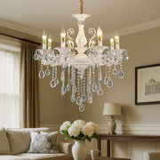 Crystal Chandelier SANSSOUCI Magno, 8xE14, Diameter 68cm, White Classic Chandeliers Προεπιλεγμένος τίτλος Alessandro Design
