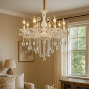 Crystal Chandelier SANSSOUCI Magno, 8xE14, Diameter 68cm, White Classic Chandeliers Προεπιλεγμένος τίτλος Alessandro Design