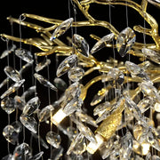 WALTZ Rhapsody Crystal Chandelier, 9x G9, Gold, 80cm, Ρυθμιζόμενο ύψος Crystal Chandeliers Προεπιλεγμένος τίτλος Alessandro Design