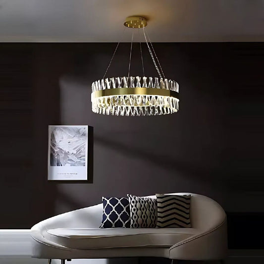 CASERTA Regalis LED Πολυέλαιος με Τηλεχειριστήριο, 95W, Dimmable, Διάμετρος 80cm, Χρυσοί πολυέλαιοι LED με τηλεχειριστήριο Προεπιλεγμένος τίτλος Alessandro Design