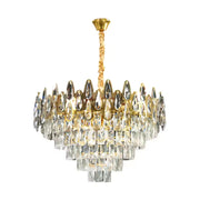 Crystal Chandelier ALHAMBRA Eleganza 8x E14, Diameter 50cm, Shiny Gold, Ρυθμιζόμενο Ύψος Crystal Chandelier Προεπιλεγμένος τίτλος Alessandro Design