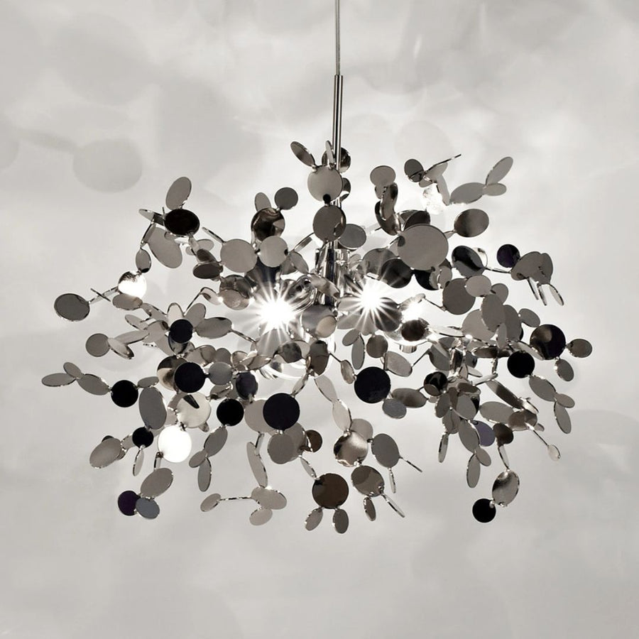 Μοντέρνο Candelabra, CAPRICIO Allegro, 2xE14, Διάμετρος 40cm, Γυαλιστερό χρώμιο, Ρυθμιζόμενο ύψος Μοντέρνο Candelabra Προεπιλεγμένος τίτλος Alessandro Design