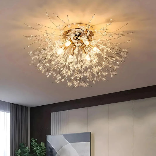 Crystal Chandelier RONDO Vivace, 5x G9, Διάμετρος 40 cm, Shiny Gold Crystal Chandeliers Προεπιλεγμένος τίτλος Alessandro Design