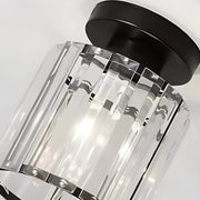 Classic Chandelier, Georgian, 1x E27, Glass Shade, Black, Metal and Glass Classic Chandeliers Προεπιλεγμένος τίτλος Alessandro Design