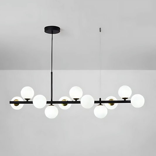 LOFT Pavilion Modern Chandelier, 11x G9, Black, Metal, ρυθμιζόμενου ύψους Μοντέρνοι πολυέλαιοι Προεπιλεγμένος τίτλος Alessandro Design