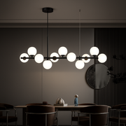 LOFT Pavilion Modern Chandelier, 11x G9, Black, Metal, ρυθμιζόμενου ύψους Μοντέρνοι πολυέλαιοι Προεπιλεγμένος τίτλος Alessandro Design