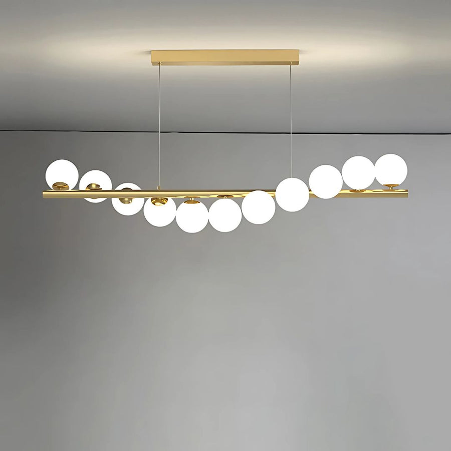 Πολυέλαιος LOFT Hall, 11x G9, Golden White, Metal, Ρυθμιζόμενο ύψος, Elegant Modern Chandeliers Προεπιλεγμένος τίτλος Alessandro Design