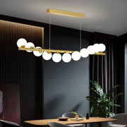 Πολυέλαιος LOFT Hall, 11x G9, Golden White, Metal, Ρυθμιζόμενο ύψος, Elegant Modern Chandeliers Προεπιλεγμένος τίτλος Alessandro Design