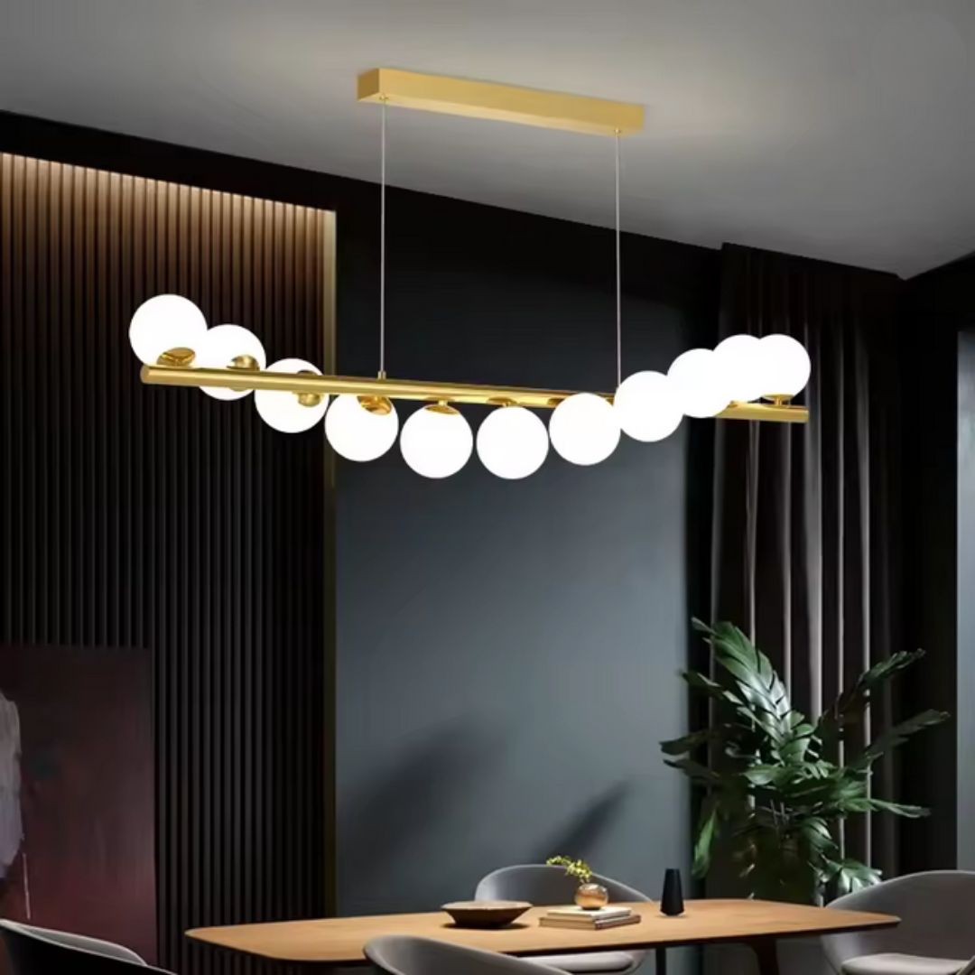 Πολυέλαιος LOFT Hall, 11x G9, Golden White, Metal, Ρυθμιζόμενο ύψος, Elegant Modern Chandeliers Προεπιλεγμένος τίτλος Alessandro Design