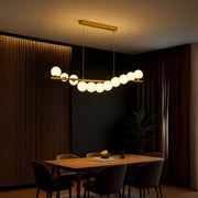 Πολυέλαιος LOFT Hall, 11x G9, Golden White, Metal, Ρυθμιζόμενο ύψος, Elegant Modern Chandeliers Προεπιλεγμένος τίτλος Alessandro Design