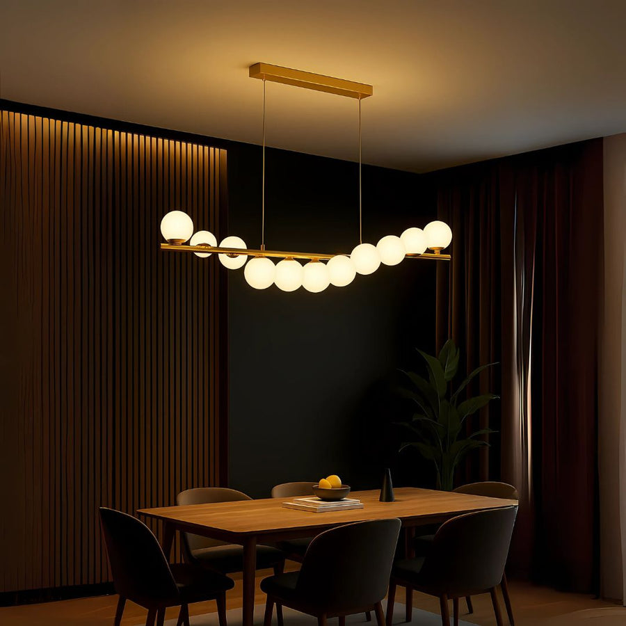 Πολυέλαιος LOFT Hall, 11x G9, Golden White, Metal, Ρυθμιζόμενο ύψος, Elegant Modern Chandeliers Προεπιλεγμένος τίτλος Alessandro Design