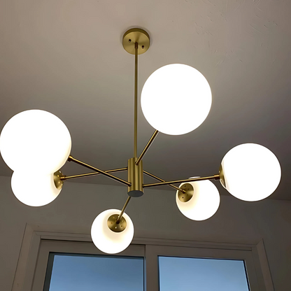 LOFT Hanging Chandelier, 6x E27, Gold Modern Chandeliers Προεπιλεγμένος τίτλος Alessandro Design