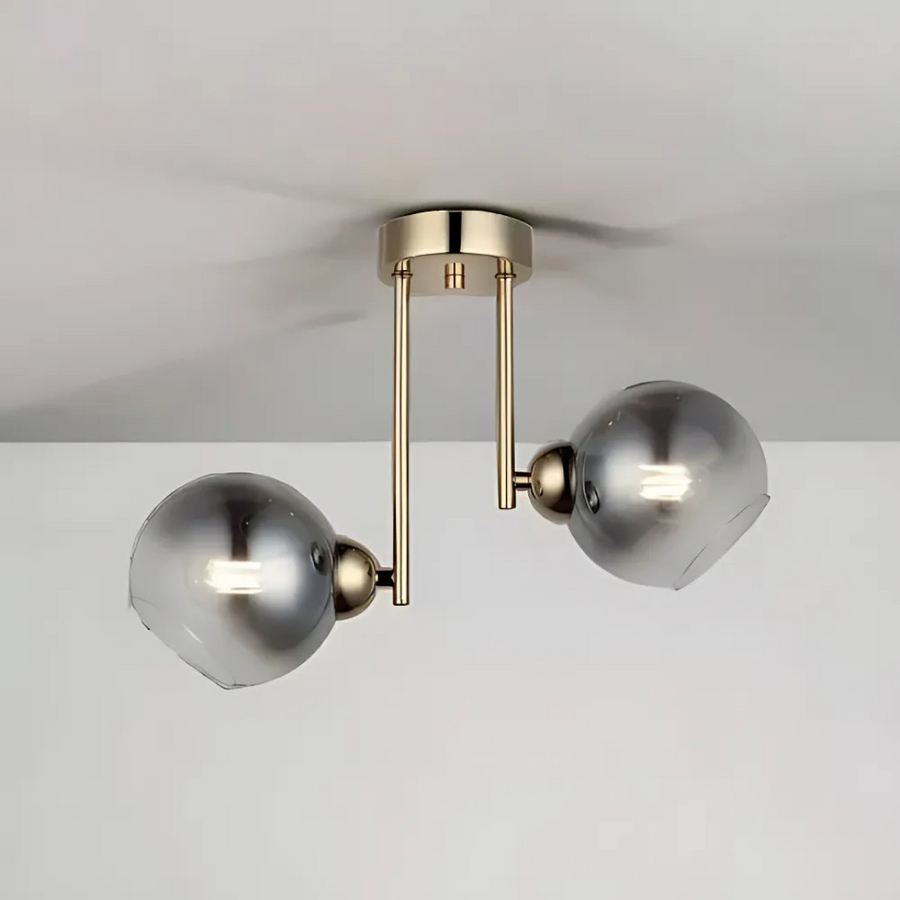 Πολυέλαιος μοντέρνος λαμπτήρας MODUS, 2x E27, Gold, Metal Modern Chandeliers Προεπιλεγμένος τίτλος Alessandro Design
