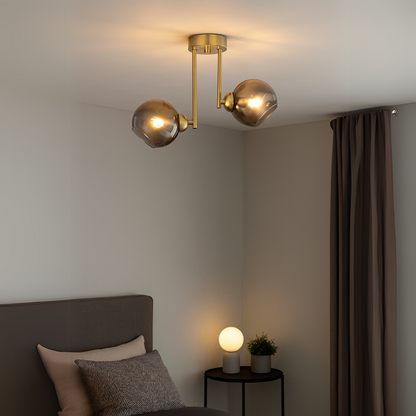 Πολυέλαιος μοντέρνος λαμπτήρας MODUS, 2x E27, Gold, Metal Modern Chandeliers Προεπιλεγμένος τίτλος Alessandro Design