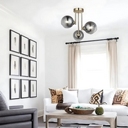Μοντέρνος πολυέλαιος με βολβό MODUS, 3x E27, Gold, Metal Modern Chandeliers Προεπιλεγμένος τίτλος Alessandro Design