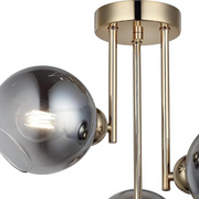 Μοντέρνος πολυέλαιος με βολβό MODUS, 3x E27, Gold, Metal Modern Chandeliers Προεπιλεγμένος τίτλος Alessandro Design