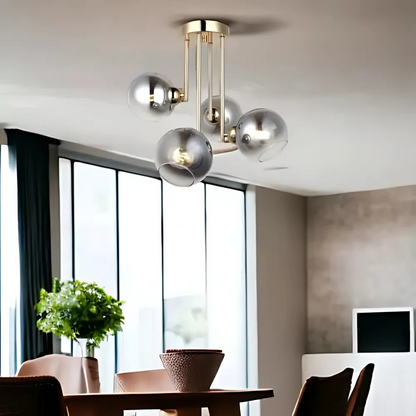 Πολυέλαιος μοντέρνος λαμπτήρας MODUS, 4x E27, Gold, Metal Modern Chandeliers Προεπιλεγμένος τίτλος Alessandro Design
