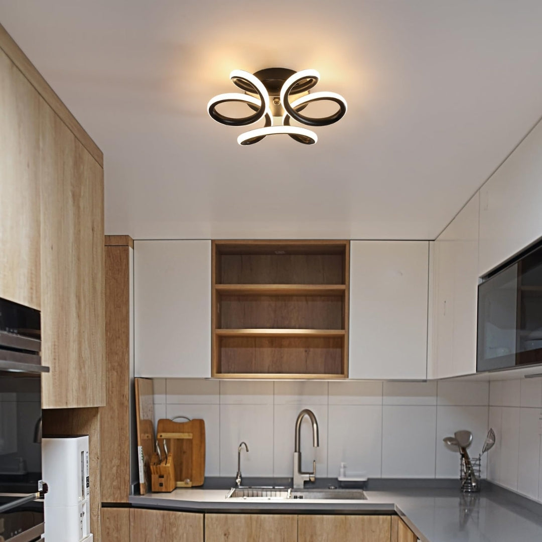 Πολυέλαιος LED VERTEX HELIX, 65W, Κρύο/Ζεστό/Ουδέτερο φως, Μαύροι πολυέλαιοι LED Προεπιλεγμένος τίτλος Alessandro Design