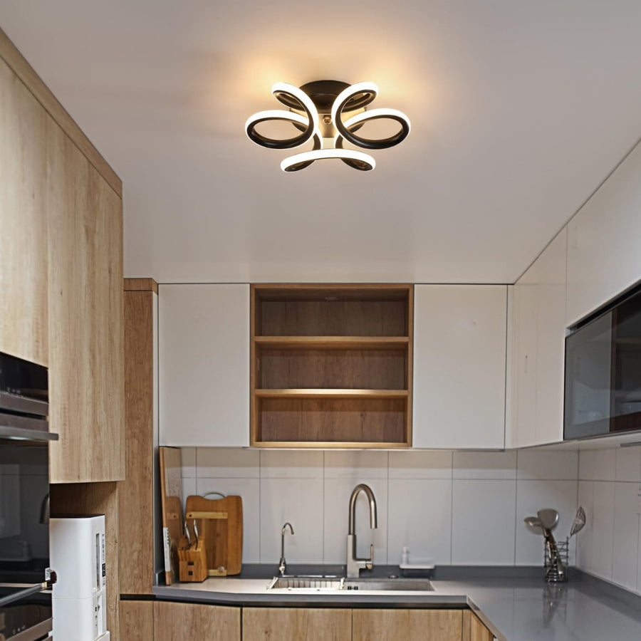 Πολυέλαιος LED VERTEX HELIX, 65W, Κρύο/Ζεστό/Ουδέτερο φως, Μαύροι πολυέλαιοι LED Προεπιλεγμένος τίτλος Alessandro Design