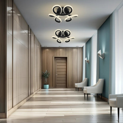 Πολυέλαιος LED VERTEX HELIX, 65W, Κρύο/Ζεστό/Ουδέτερο φως, Μαύροι πολυέλαιοι LED Προεπιλεγμένος τίτλος Alessandro Design