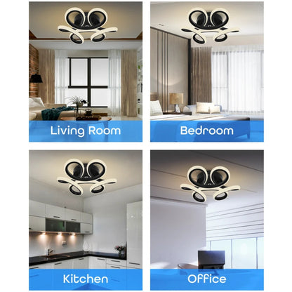 Πολυέλαιος LED VERTEX HELIX, 65W, Κρύο/Ζεστό/Ουδέτερο φως, Μαύροι πολυέλαιοι LED Προεπιλεγμένος τίτλος Alessandro Design