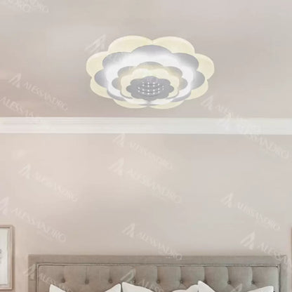 Πολυέλαιος LED NEXA 3D, 20W, Διάμετρος 24cm, Κρύο/Ζεστό/Ουδέτερο φως, Λευκοί πολυέλαιοι LED Προεπιλεγμένος τίτλος Alessandro Design