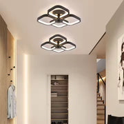 Πολυέλαιος LED VERTEX Tesser 34W, 4 τετράγωνα, Κρύο/Ζεστό/Ουδέτερο φως, Μαύροι πολυέλαιοι LED Προεπιλεγμένος τίτλος Alessandro Design