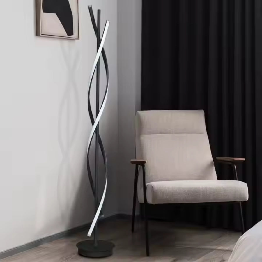 Λάμπα LED Upsilon, 27W, 3000K/ 4000K/ 6000K, Metal and Acrylic, Black Veioze & Προεπιλεγμένος Τίτλος Alessandro Design