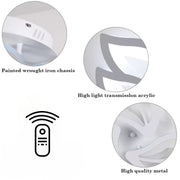 Πολυέλαιος LED με τηλεχειριστήριο LILY 40W, 3 Στοιχεία, Κρύο/Ζεστό/Ουδέτερο φως, Ρυθμιζόμενο, Λευκός πολυέλαιος LED με τηλεχειριστήριο Προεπιλεγμένος τίτλος Alessandro Design
