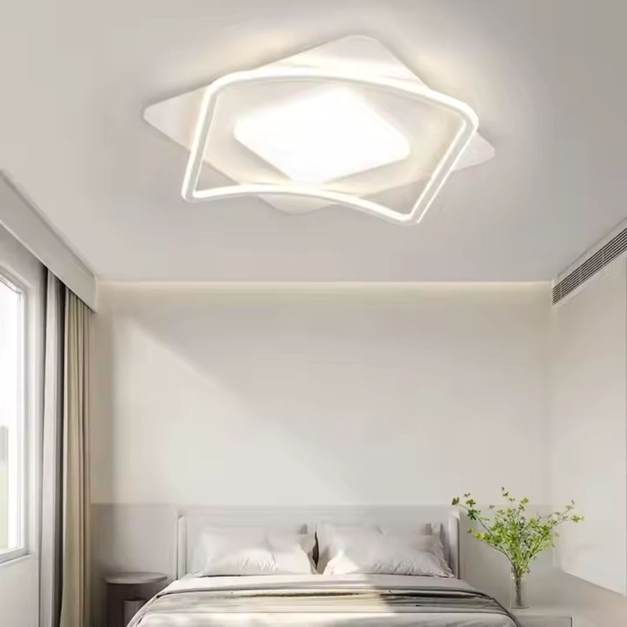 Πολυέλαιος LED με τηλεχειριστήριο MODERNO 53W, 2 τετράγωνα, κρύο/θερμό/ουδέτερο φως, ρυθμιζόμενο, λευκός πολυέλαιος LED με τηλεχειριστήριο Προεπιλεγμένος τίτλος Alessandro Design