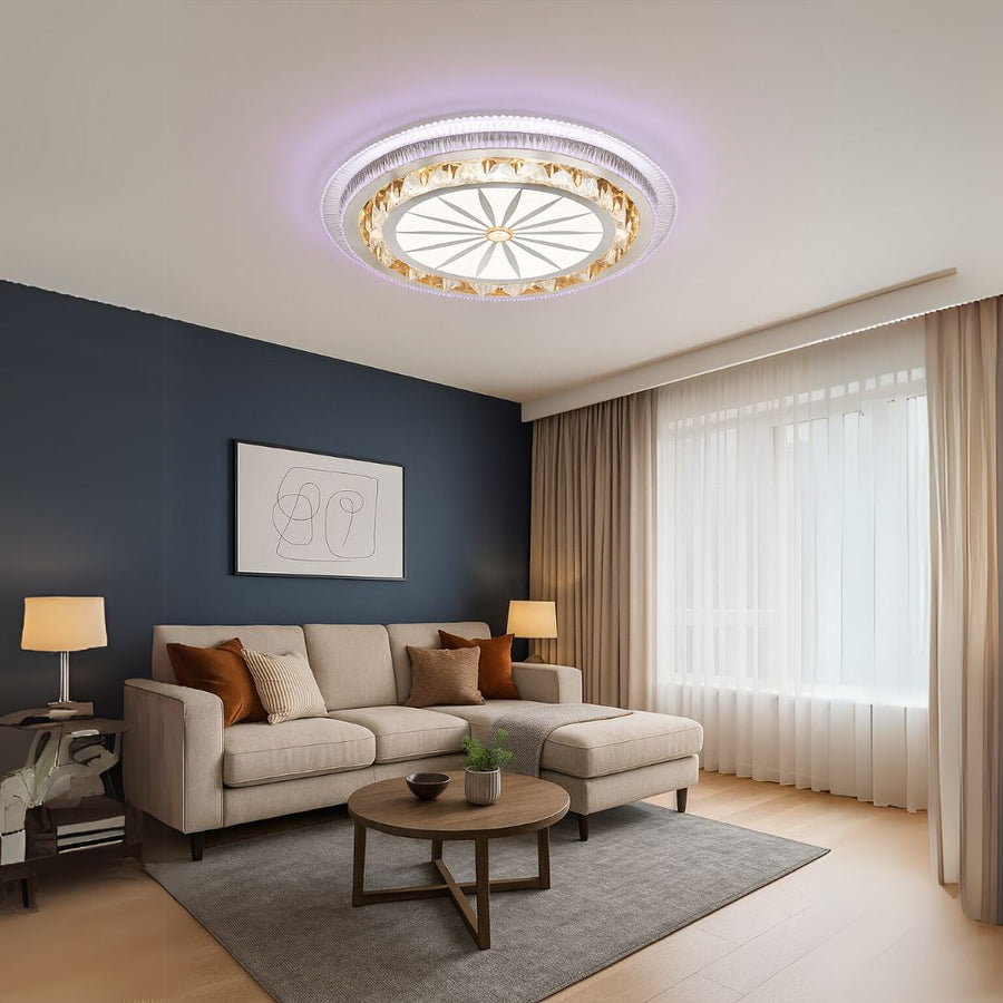 Πολυέλαιος LED με τηλεχειριστήριο DAVIDE RGB 62W, Μπλε/Ψυχρό/Ζεστό φως, Ρυθμιζόμενο, Λευκός πολυέλαιος LED με τηλεχειριστήριο Προεπιλεγμένος τίτλος Alessandro Design