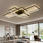 IANUSIS LED Πολυέλαιος με τηλεχειριστήριο 95W, 3 Στοιχεία, Κρύο/Ζεστό/Ουδέτερο φως, Ρυθμιζόμενο, Μαύροι πολυέλαιοι LED με τηλεχειριστήριο Προεπιλεγμένος τίτλος Alessandro Design