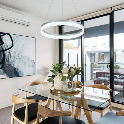 Πολυέλαιος LED με Τηλεχειριστήριο ANINA 34W, Κρύο/Ζεστό/Ουδέτερο φως, Ρυθμιζόμενο, Λευκό, ρυθμιζόμενο ύψος Πολυέλαιοι LED με τηλεχειριστήριο Προεπιλεγμένος τίτλος Alessandro Design