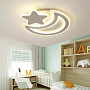 Nova LED Πολυέλαιος με Τηλεχειριστήριο, 89W, Dimmable, Moon and Star Shape, White LED Chandelier with Remote Control Προεπιλεγμένος τίτλος Alessandro Design