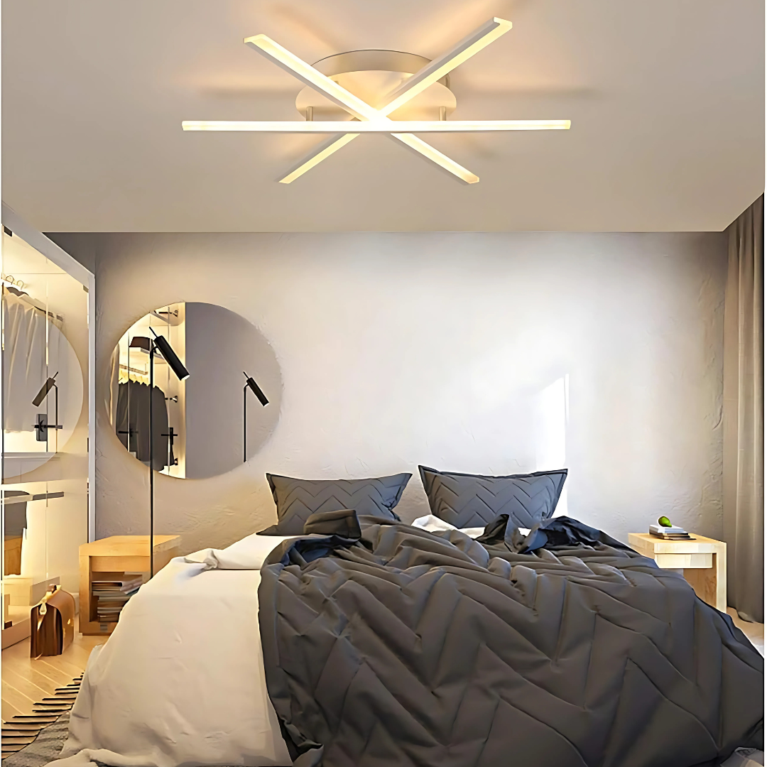 Lustra LED cu telecomanda ZOE, 40W, lumina Rece/Calda/Neutra, Dimabila, Alb Lustre LED cu Telecomanda Default Title Alessandro Design