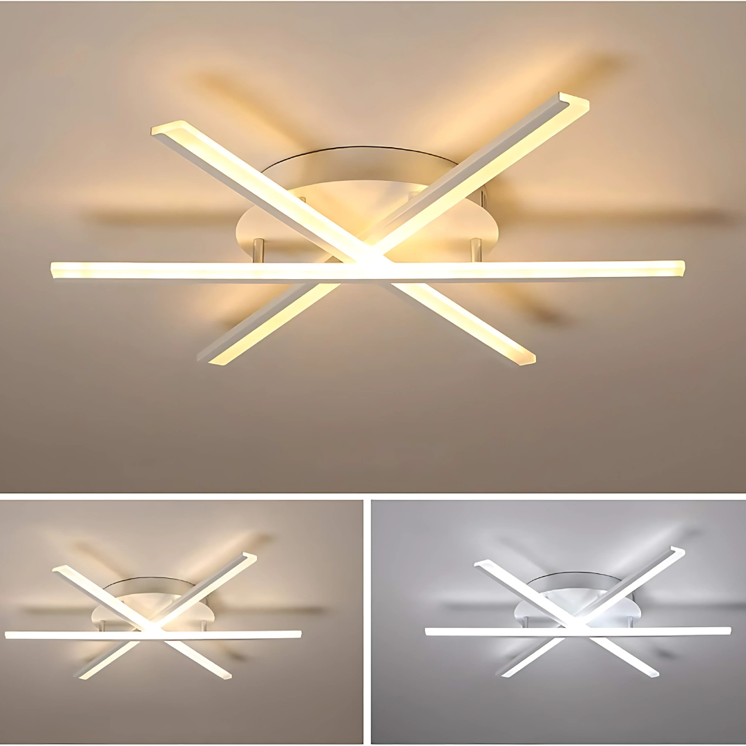 Lustra LED cu telecomanda ZOE, 40W, lumina Rece/Calda/Neutra, Dimabila, Alb Lustre LED cu Telecomanda Default Title Alessandro Design