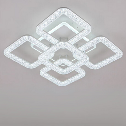 Πολυέλαιος LED Astrid με τηλεχειριστήριο, 134W, με δυνατότητα ρύθμισης ρύθμισης, Λευκοί πολυέλαιοι LED με τηλεχειριστήριο Προεπιλεγμένος τίτλος Alessandro Design
