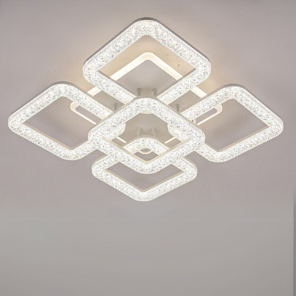Πολυέλαιος LED Astrid με τηλεχειριστήριο, 134W, με δυνατότητα ρύθμισης ρύθμισης, Λευκοί πολυέλαιοι LED με τηλεχειριστήριο Προεπιλεγμένος τίτλος Alessandro Design