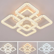 Πολυέλαιος LED Astrid με τηλεχειριστήριο, 134W, με δυνατότητα ρύθμισης ρύθμισης, Λευκοί πολυέλαιοι LED με τηλεχειριστήριο Προεπιλεγμένος τίτλος Alessandro Design