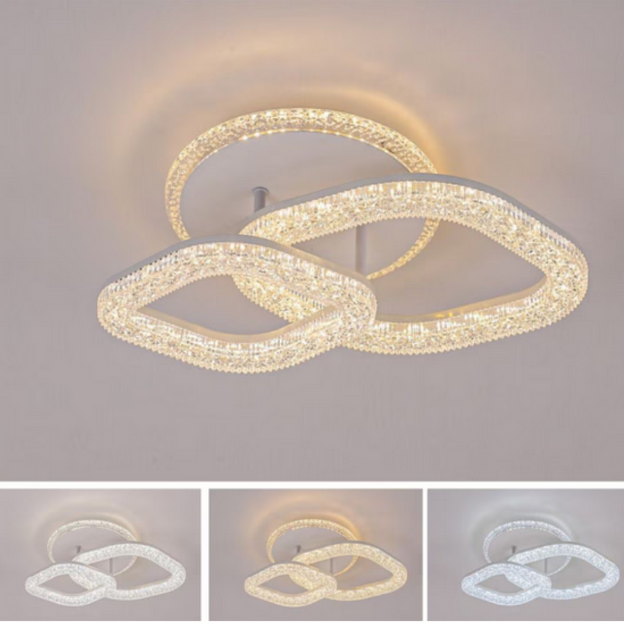 Asgard LED Chandelier 29W with Remote Control, Dimmable Light, White LED Chandeliers with Remote Control Προεπιλεγμένος τίτλος Alessandro Design